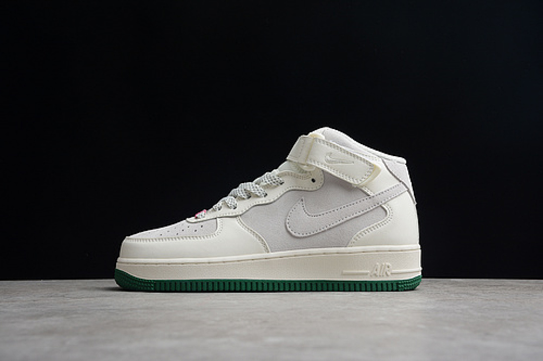 Nike [GY3368-308]-[AIR FORCE 1 MID 07 SU19 BEIGE/BEIGE/GREEN]-[WOMAN:36-39]-[MAN:40-45], photo 1
