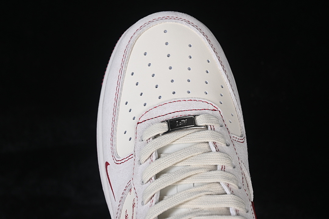 Nike [JP2026-133]-[AIR FORCE 1 07 LOW CASUAL SNEAKERS BEIGE/WHITE/RED]-[WOMAN:36-39]-[MAN:40-45] - Image 10
