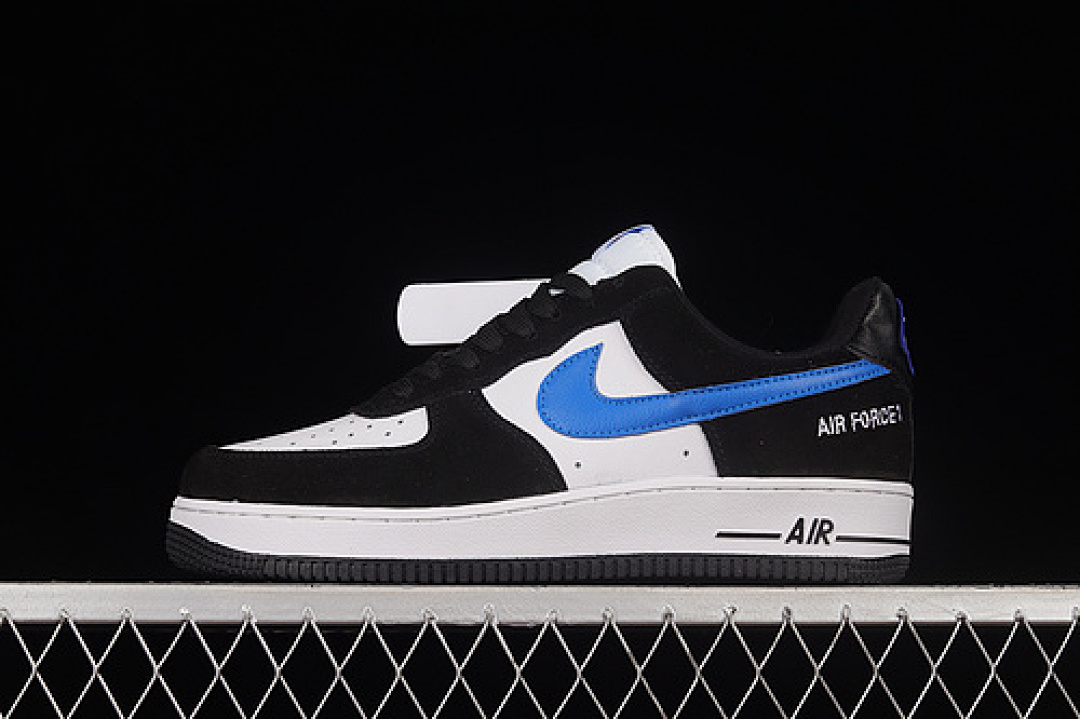 Nike Nike AIR FORCE 1 07 LOW BLACK/WHITE/BLUE · DH7568-003, photo 1