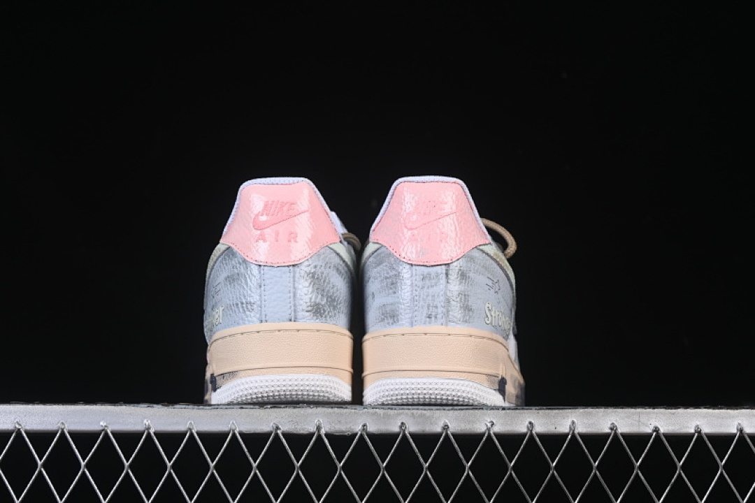 Nike [YT0303-222]-[AIR FORCE 1 07 LOW WHITE/GREY/PINK/BLUE]-[WOMAN:36-39]-[MAN:40-45] - Image 14