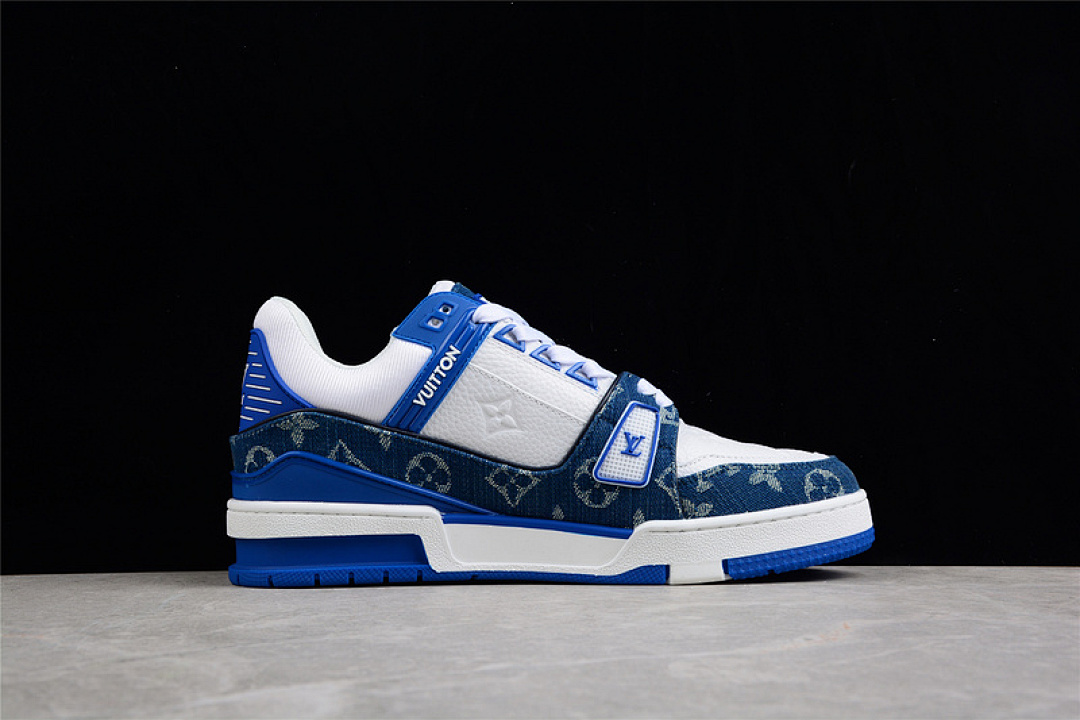 Louis Vuitton [L*V TRAINER SNEAKERS DARK BLUE/WHITE/DARK BLUE]-[MAN:38-45] - Image 12