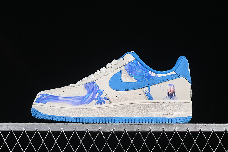 Nike Nike AIR FORCE 1 07 LOW WHITE/BLUE · DF0188-049, photo 1