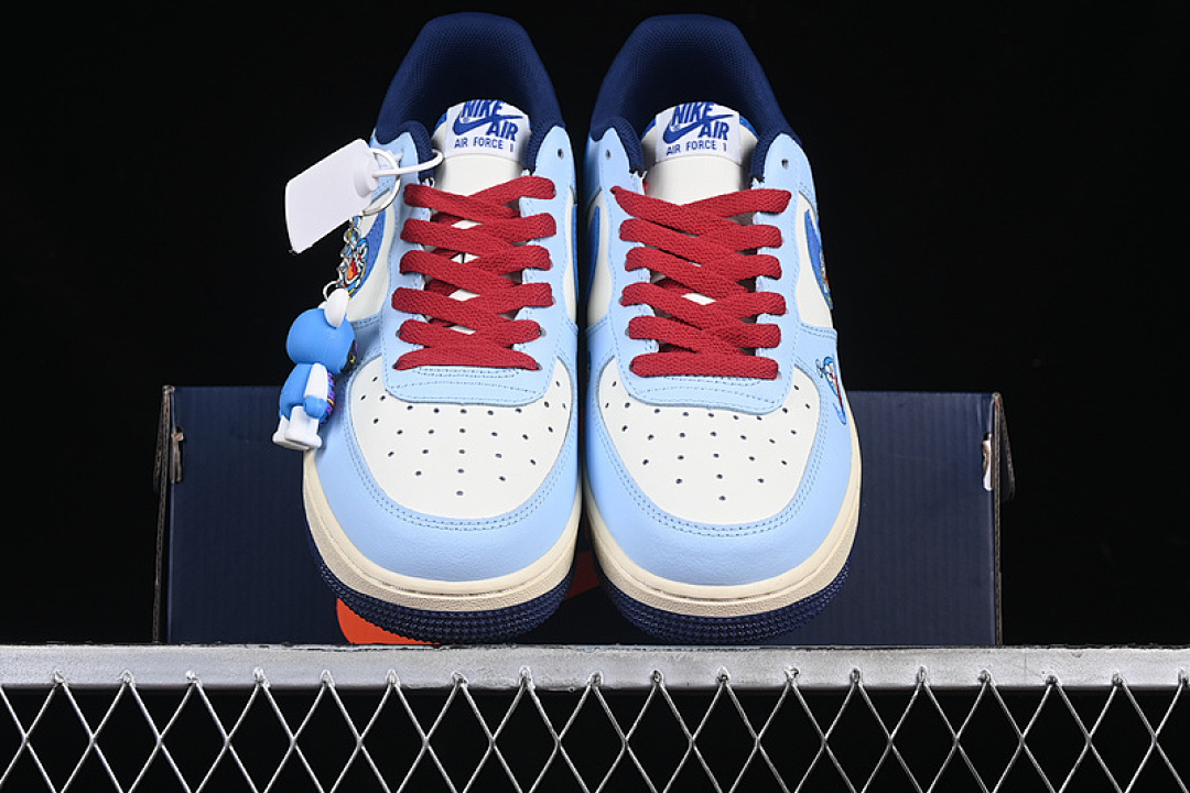 Nike [XL2420-333]-[AIR FORCE 1 07 LOW BLUE/WHITE/RED]-[WOMAN:36-39]-[MAN:40-45] - Image 13