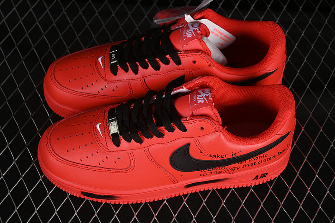 Nike [FD7039-600]-[AIR FORCE 1 07 LOW UNIVERSITY RED/BLACK]-[WOMAN:36-39]-[MAN:40-45] - Image 11
