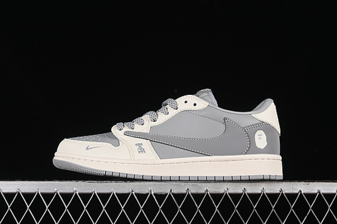 Jordan [BB6511-625]-[TRAVIS SCOTT X FRAGMENT DESIGN AIR JORDAN 1 LOW OG SP WHITE/GREY]-[36-45], photo 1
