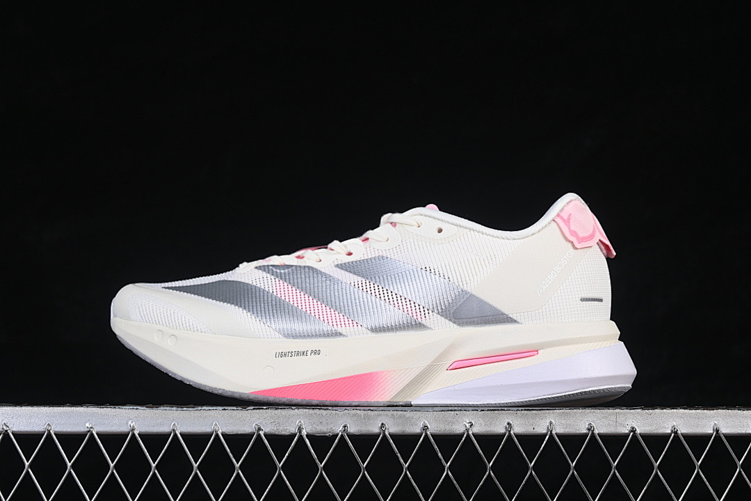 On Running [JQ9666]-[BOSTON 13 CREW WHITE/SILVER METALLIC/BLISS PINK]-[WOMAN:36-39]-[MAN:40-46] - Image 2