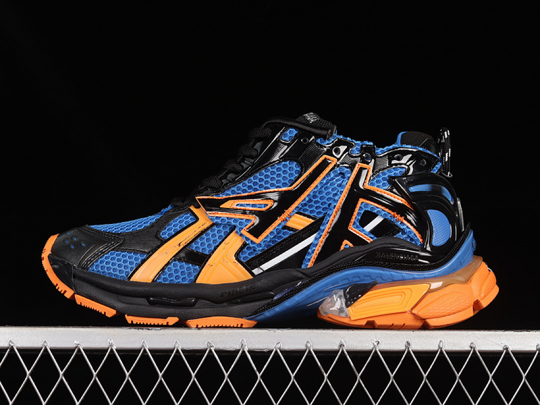 Kith Balenciaga RUNNER KITH FOUR.COLOR 7.0 21SS BLUE/BLACK/ORANGE · W3RB34719, photo 1