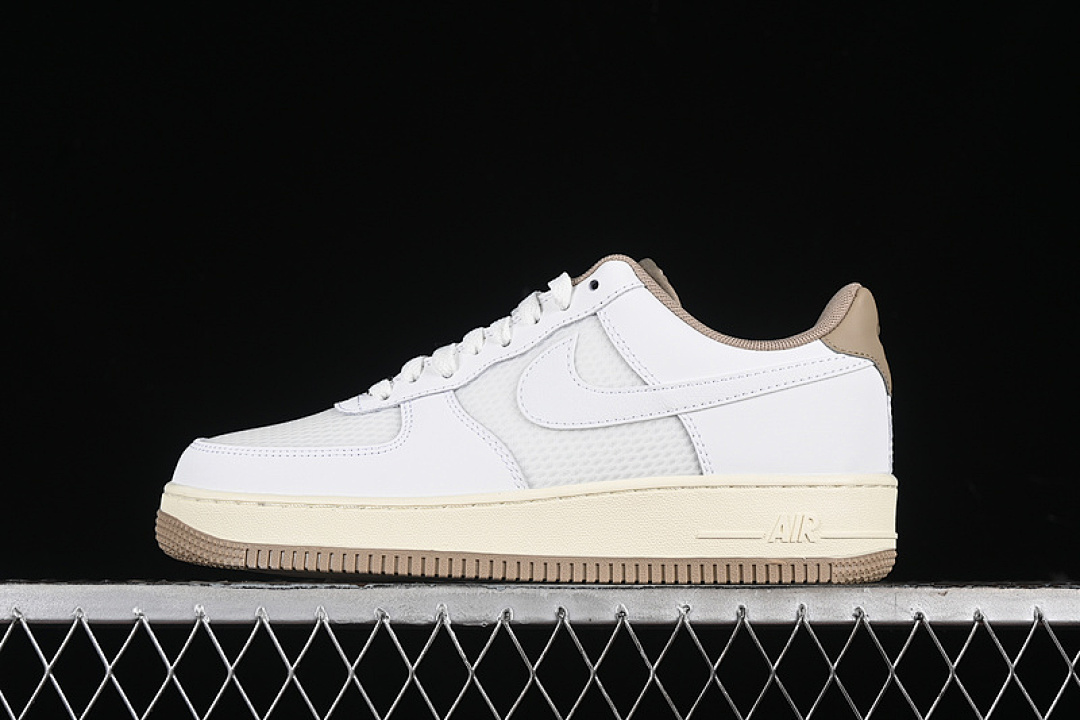 Nike [FZ5225-100]-[AIR FORCE 1 07 LOW SUMMIT WHITE/KHAKI/COCONUT MILK/SUMMIT WHITE]-[UNISEX:36-45], photo 1