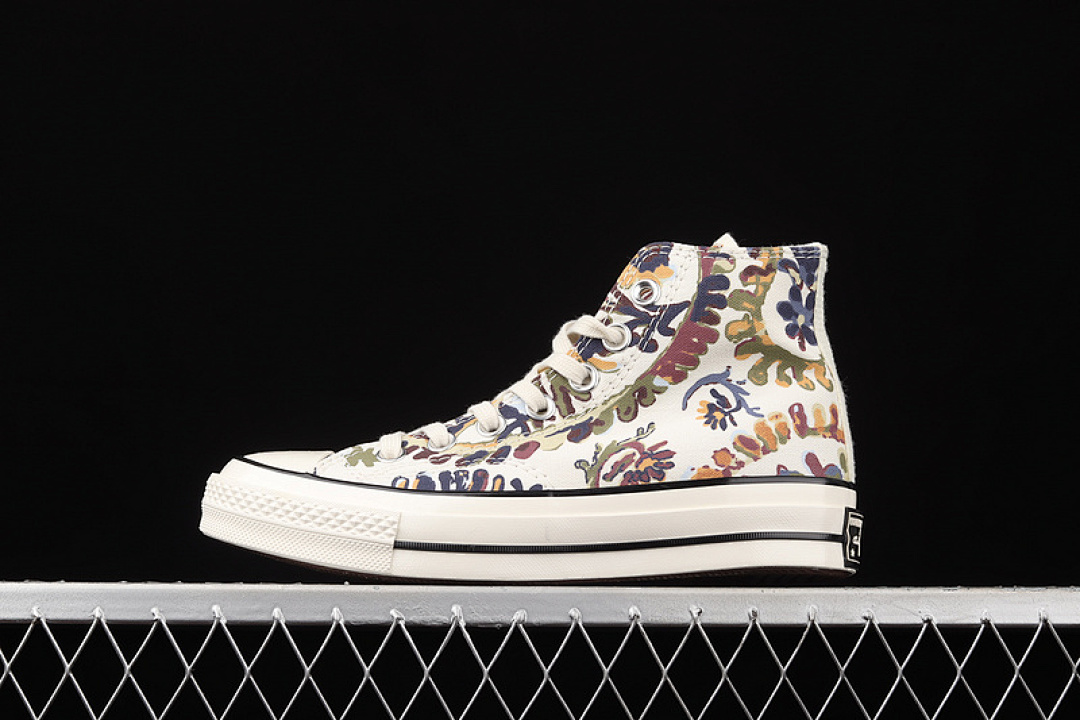 Converse Converse [572545C]-[CHUCK TAYLOR ALL STAR 70S HIGH TOP FALL FLORALS WHITE/MULTI-COLOR/EGRET], photo 1
