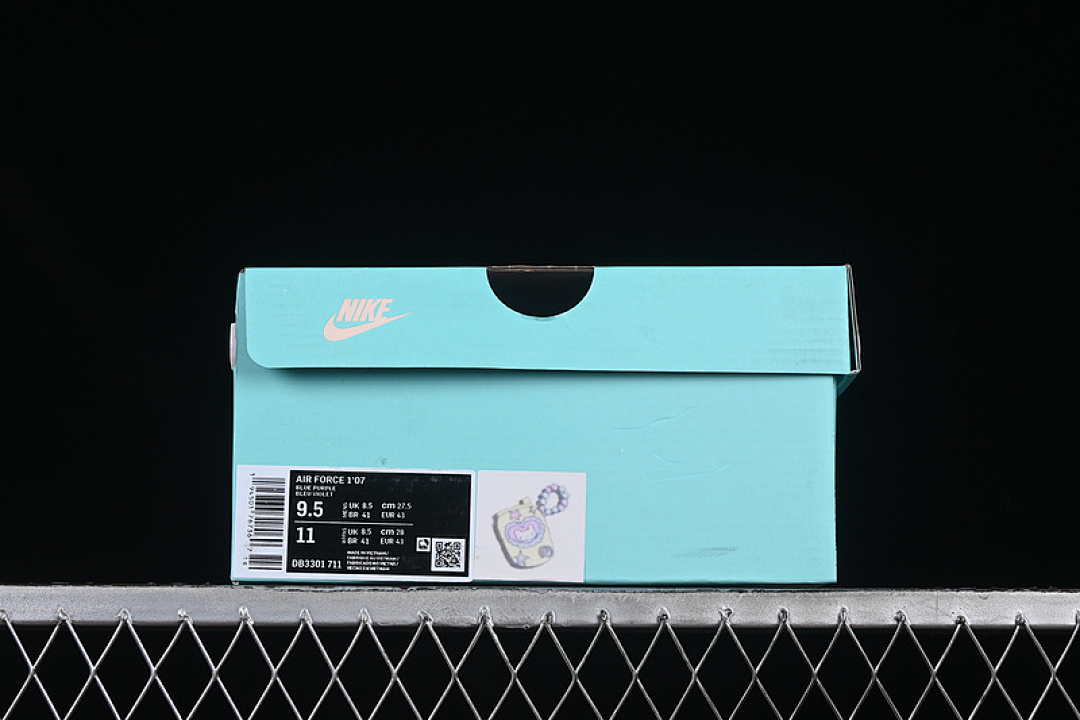 Nike [DB3301-711]-[AIR FORCE 1 07 LOW CHERUB WHITE/GREY/BLUE/GOLD]-[WOMAN:36-39]-[MAN:40-45] - Image 12