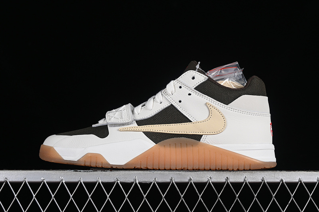 Jordan [FZ8117-100]-[TRAVIS SCOTT X JORDAN CUT THE CHECK AJ1 SAIL/MEDIUM OLIVE/MUSLIN/UNIVERSITY (RED]), photo 1