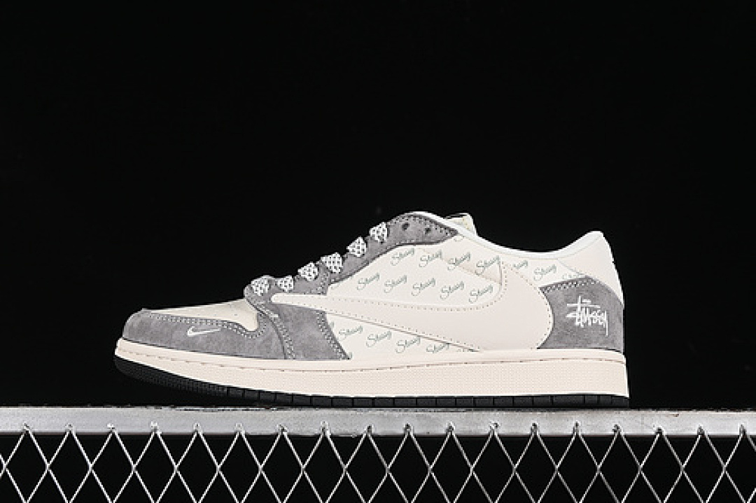 Jordan [XZ3398-003]-[TRAVIS SCOTT X FRAGMENT DESIGN AIR JORDAN 1 LOW OG SP WHITE/GREY]-[36-45], photo 1