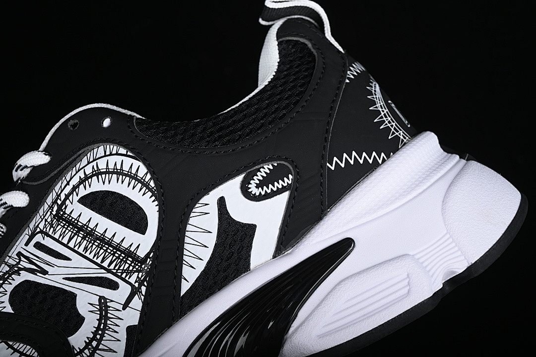 On Running [ROUND TOED LACE UP CASUAL SPORTS RUNNING SHOES GREY/BLACK/WHITE]-[WOMAN:36-39]-[MAN:40-45] - Image 6