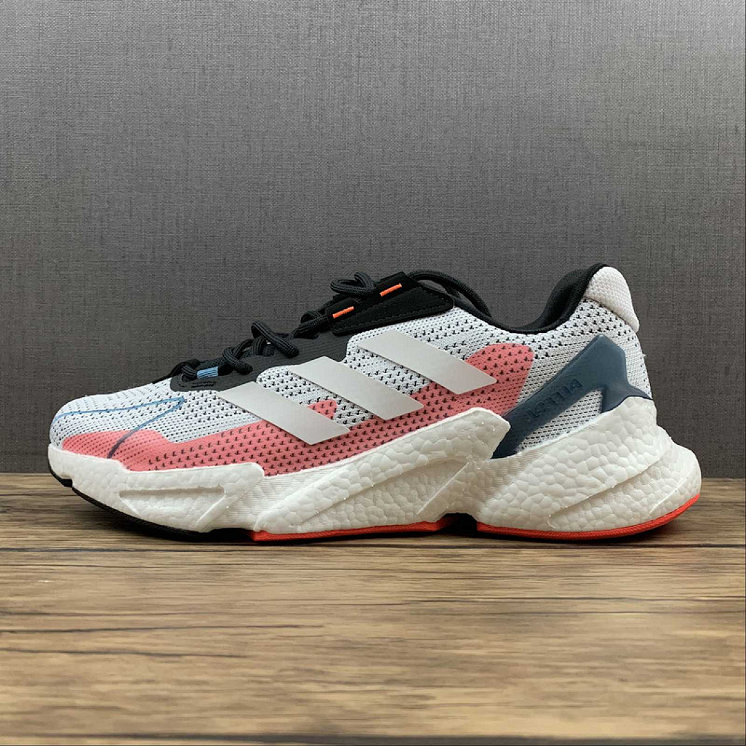 X9000L4 SHOES CLOUD WHITE/CORE BLACK/SOLAR RED · S23670, photo 1