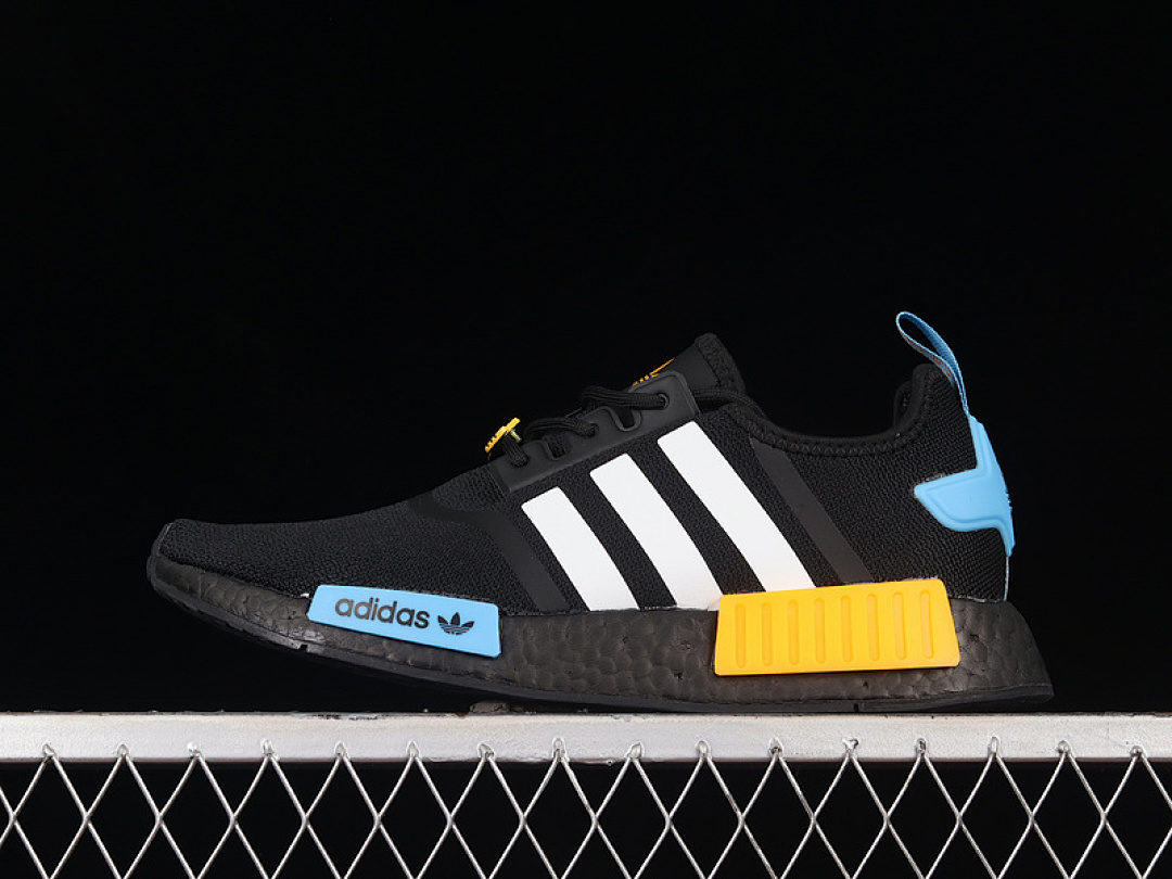 NMD_R1 SHOES CORE BLACK/CLOUD WHITE/COLLEGIATE GOLD · FZ5876, photo 1