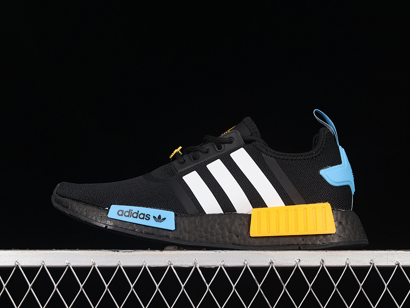 NMD_R1 SHOES CORE BLACK/CLOUD WHITE/COLLEGIATE GOLD · FZ5876, photo 1