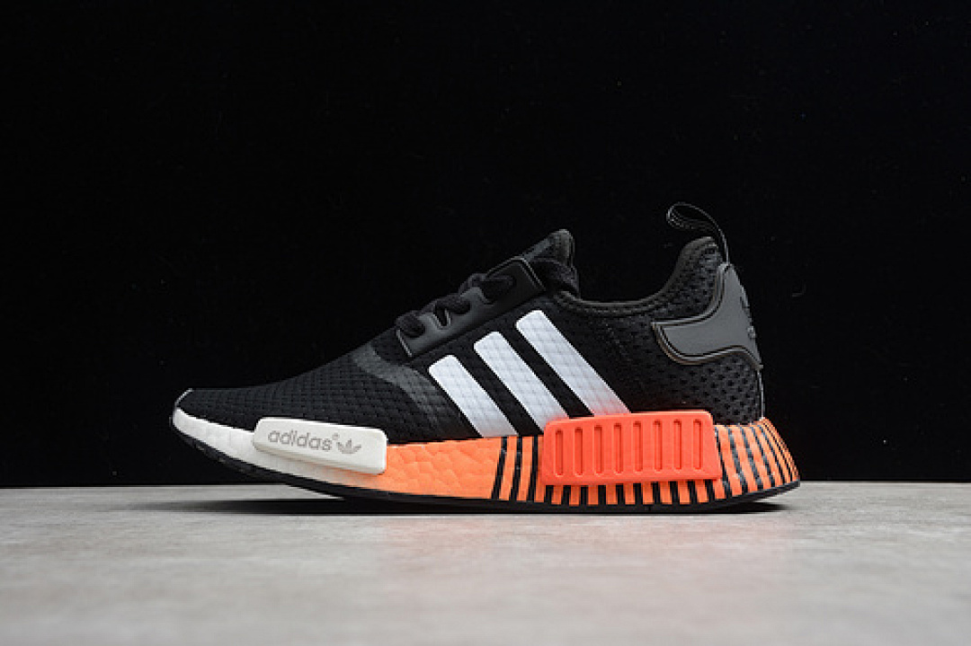 NMD_RI SHOES CORE BLACK/CLOUD WHITE/ORANGE · FV3658, photo 1