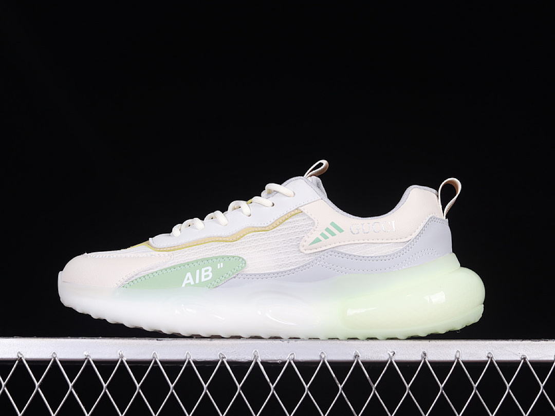 Purple [GU*CCI SPORTS TRENDY SNEAKERS WHITE/MINT GREEN/PURPLE]-[MAN:39-44], photo 1