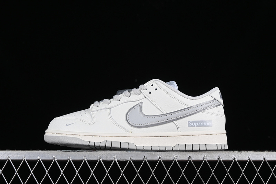 Supreme [RM2308-233]-[SUPREME X SB DUNK LOW GREY/OFF WHITE]-[WOMAN:36-39]-[MAN:40-46], photo 1
