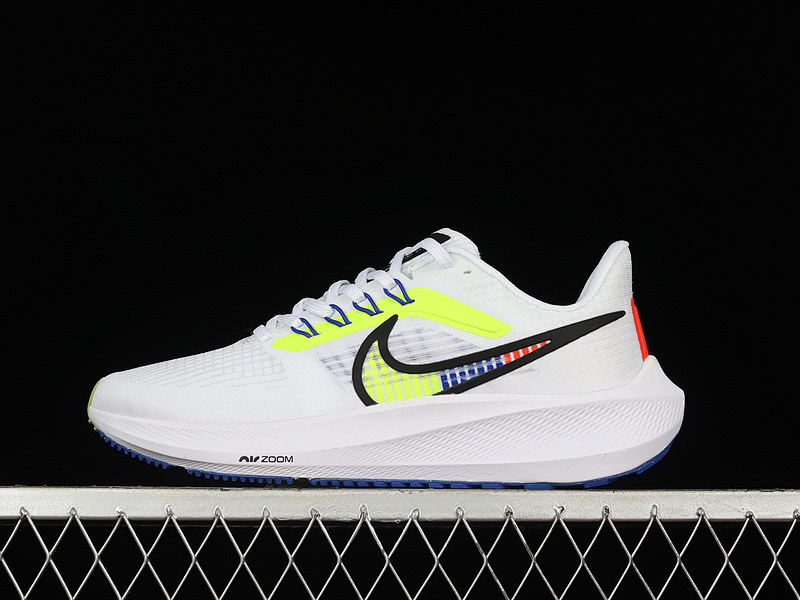 Nike Nike AIR ZOOM PEGASUS 39 WHITE/BLACK/FLUORESCENT GREEN · DX1627-100, photo 1