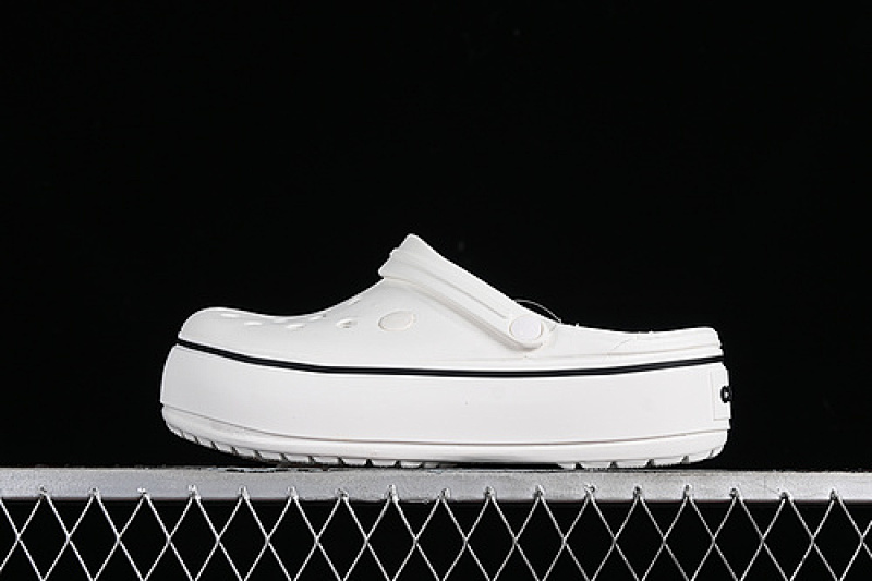 Crocs [CROCS CROCBAND PLATFORM RAINBOW WHITE/BLACK]-[WOMAN:36-42]