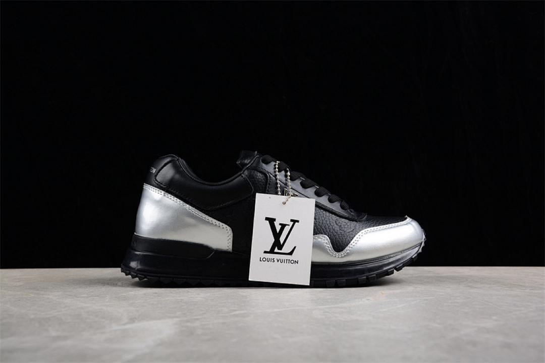 Louis Vuitton [0317174H56]-[L*V RUN AWAY SNEAKERS BLACK/WHITE]-[WOMAN:36-39]-[MAN:40-45] - Image 5