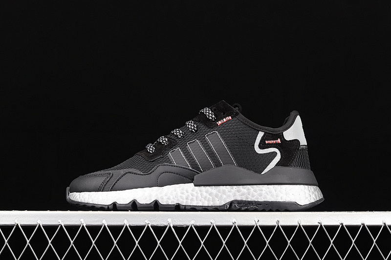 NITE JOGGER SHOES CORE BLACK/SHOCK RED/SILVER METALLIC · FV4137, photo 1
