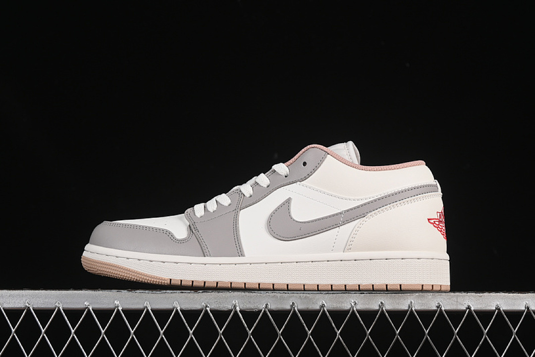 Jordan [553558-169]-[AIR JORDAN 1 LOW OFF WHITE/GREY/RED]-[WOMAN:36-39]-[MAN:40-46], photo 1