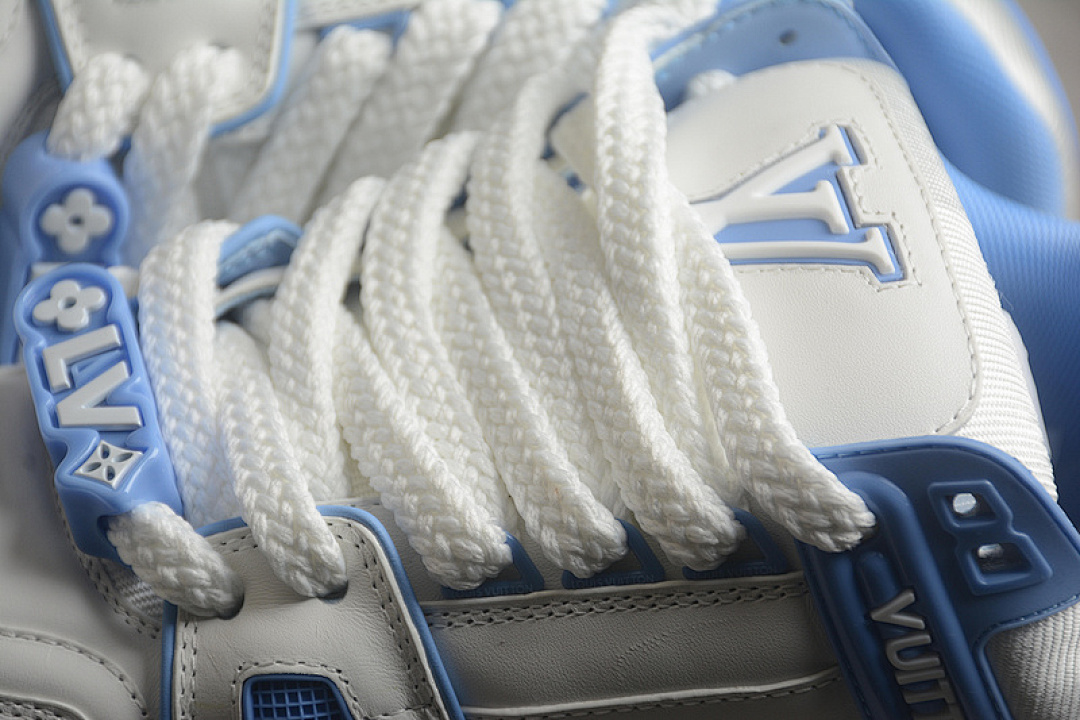 Louis Vuitton [LOUIS VUITTON TRAINER SNEAKER LOW WHITE/BLUE]-[WOMAN:35-39]-[MAN:40-45] - Image 7