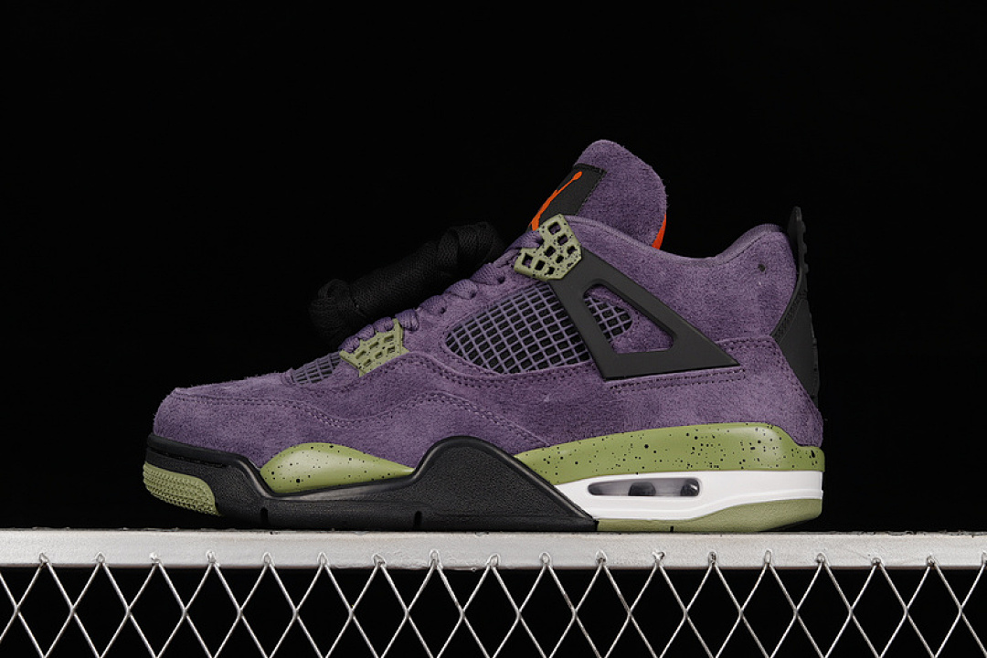 Jordan [AQ9129-500]-[AIR JORDAN 4 RETRO CANYON PURPLE/ANTHRACITE/ALLIGATOR/SAFETY (ORANGE]), photo 1