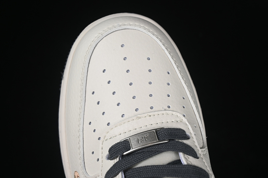 Nike [XZ6188-705]-[AIR FORCE 1 07 LOW WHITE/BEIGE/BLACK]-[WOMAN:36-39]-[MAN:40-45] - Image 10