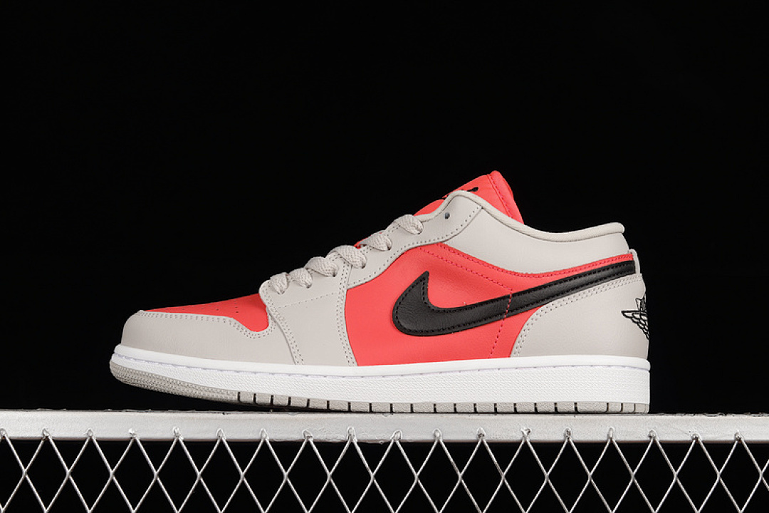 Jordan [DC0774-060]-[AIR JORDAN 1 LOW LIGHT IRON ORE/BLACK-SIREN RED]-[WOMAN:35.5-39]-[MAN:40-45], photo 1