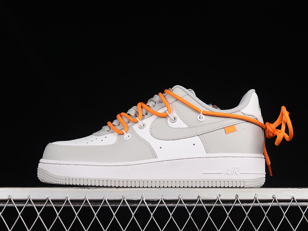 Nike Nike AIR FORCE 1 LOW 07 LIGHT GREY/WHITE/ORANGE · CV1724-107, photo 1