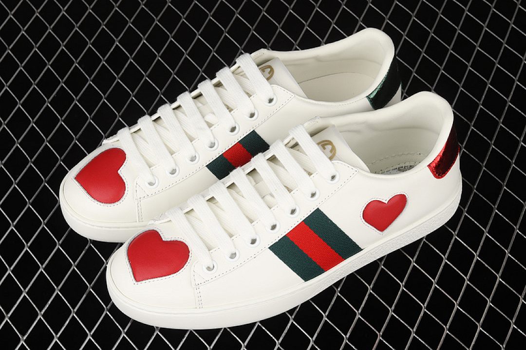 Gucci [GU*CCI ACE EMBROIDERED LOW-TOP SNEAKERS WHITE/RED/NAVY BLUE]-[WOMAN:35-39]-[MAN:40-44] - Image 11