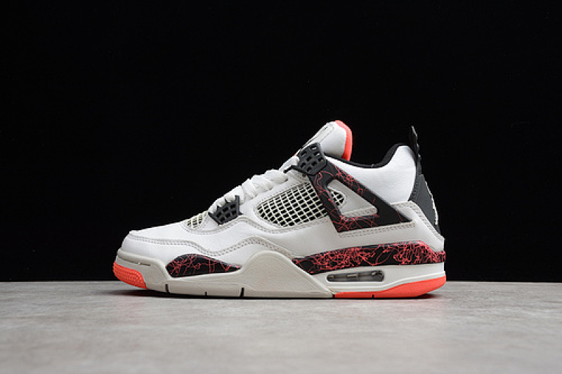 Jordan GET AIR Jordan 4 RETRO WHITE/BLACK-BRIGHT CRIMSON-PALE CITRON · 308497-116, photo 1