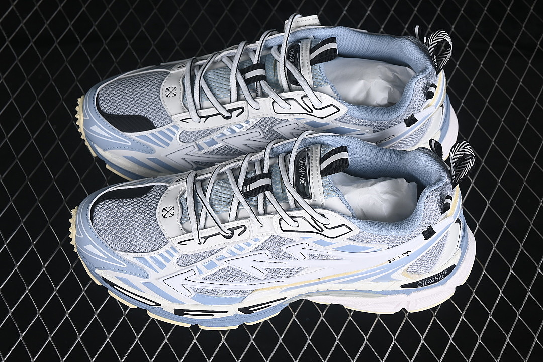 Unbranded [VIRGIL ABLOH CO BRANDED RETRO RUNNING SHOES LIGHT BLUE/WHITE]-[WOMAN:36-39]-[MAN:40-47] - Image 10