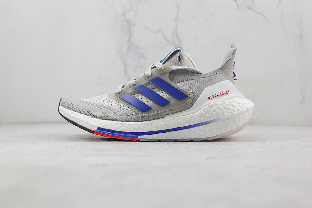 Unbranded [GX7969]-[ULTRABOOST 21 NCAA PACK KANSAS GREY TWO/ROYAL BLUE/GREY ONE]-[WOMAN:36-45], photo 1