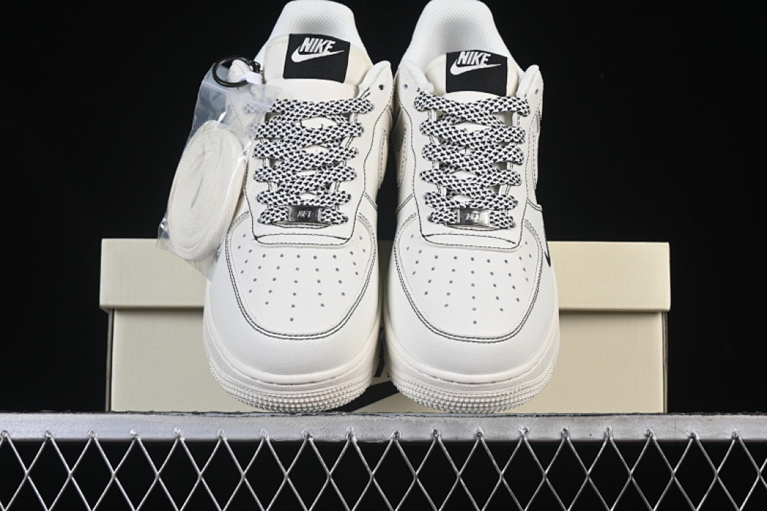 Nike [CS5288-032]-[AIR FORCE 1 07 LOW WHITE/BLACK/BEIGE]-[WOMAN:36-39]-[MAN:40-45] - Image 14