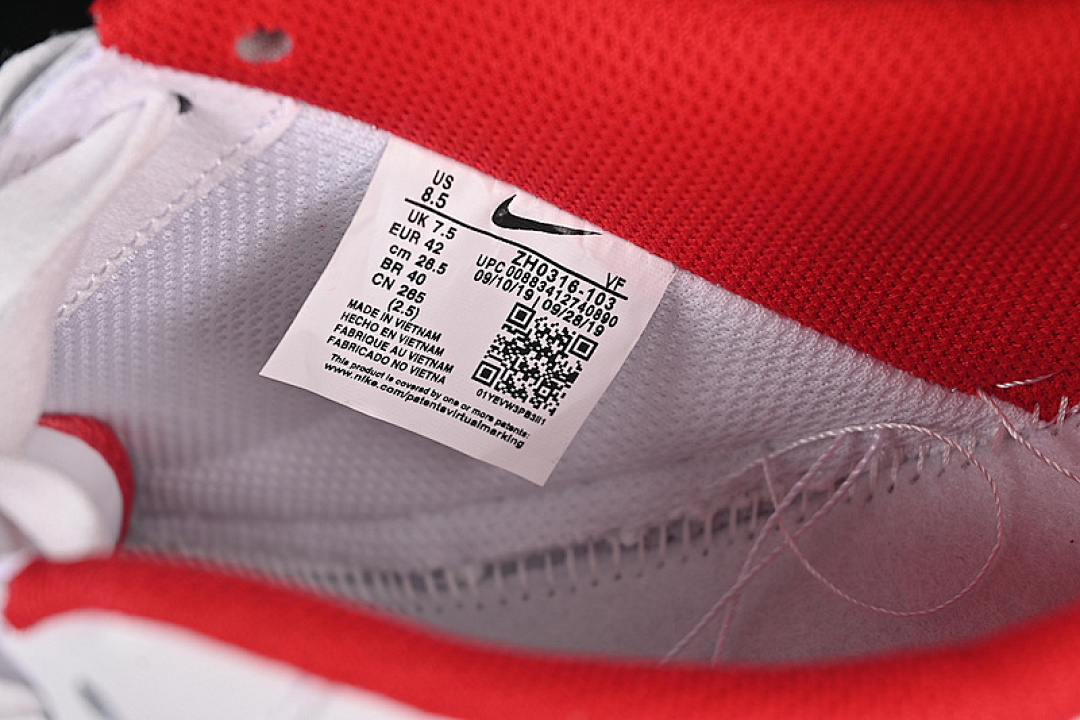 Nike [ZH0316-103]-[AIR FORCE 1 07 LOW WHITE/RED]-[WOMAN:36-39]-[MAN:40-45] - Image 6
