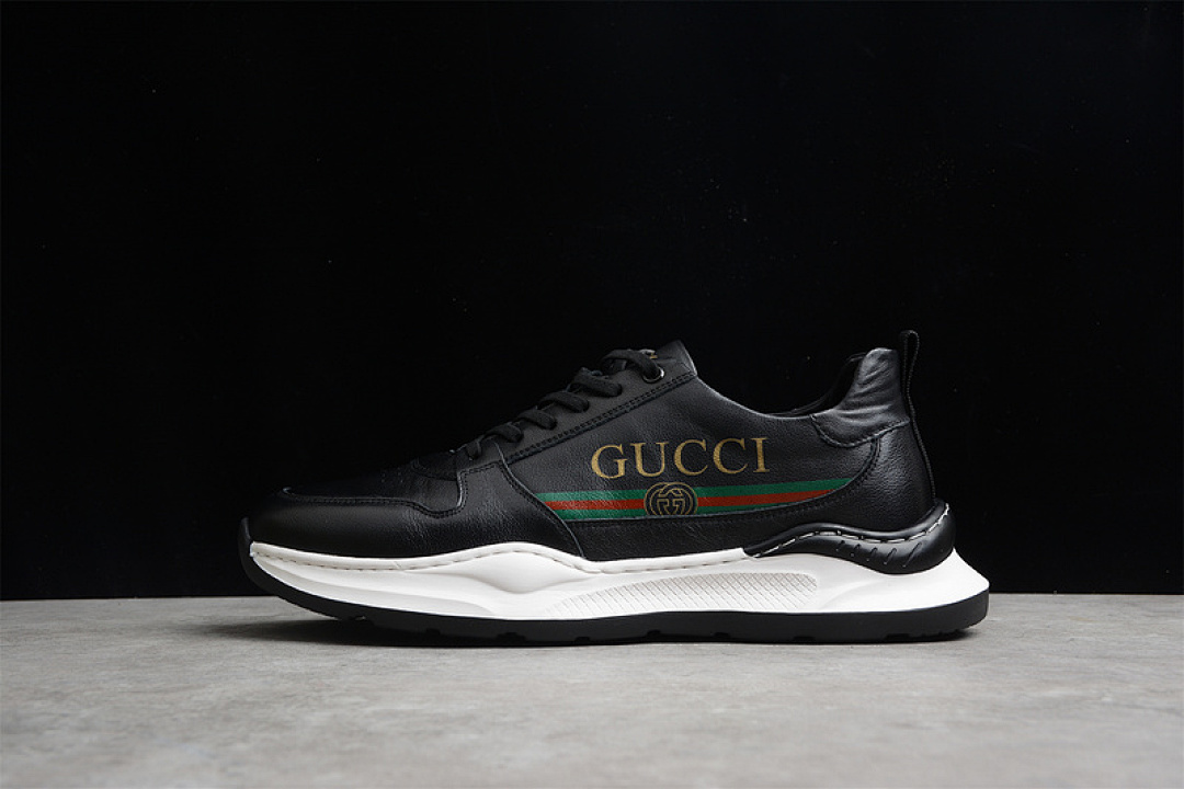 Unbranded [231942-02JPO-60326]-[GU*CCI CASUAL SHOES BLACK/BLACK/WHITE]-[MAN:38-44], photo 1