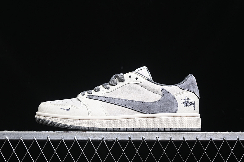 Jordan TRAVIS SCOTT X FRAGMENT DESIGN AIR Jordan 1 LOW OG SP WHITE/GREY/RED · XZ6868-001, photo 1
