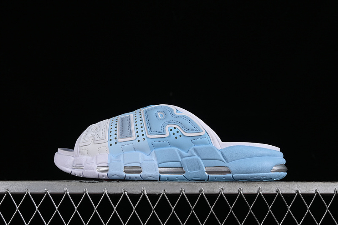 Nike [FJ2708-001]-[AIR MORE UPTEMPO SLIDE WHITE/BLUE]-[WOMAN:36-39]-[MAN:40-46] - Image 2