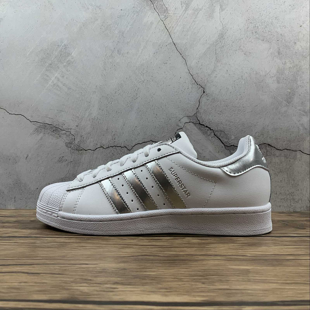 Unbranded [AQ3091]-[SUPERSTAR SHOES FOOTWEAR WHITE/SILVER METALLIC/CORE BLACK]-[MAN:40-44], photo 1