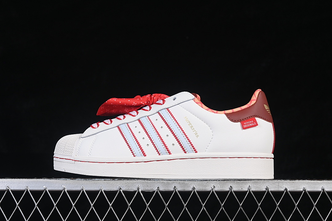 Unbranded [KK4472]-[ORIGINALS SUPERSTAR WHITE/RED/BLUE/ORANGE]-[WOMAN:35-39]-[MAN:40-45], photo 1