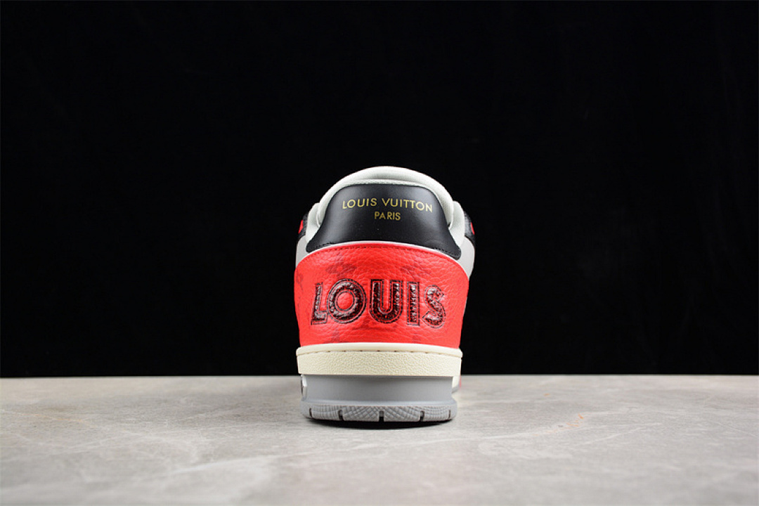 Louis Vuitton [LOUIS VUITTON TRAINER SNEAKER LOW L*V WHITE/BLACK/GREY/RED]-[WOMAN:35-39]-[MAN:40-45] - Image 11