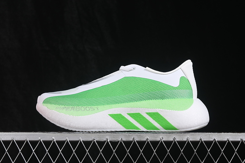 POPCORN BREATHABLE RUNNING SHOES GREEN/WHITE · KI1931, photo 1