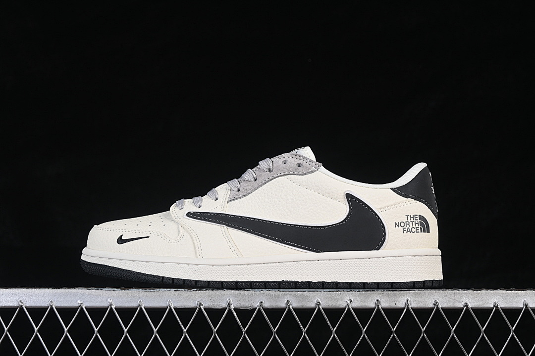 Jordan Jordan [LD2028-071]-[AIR 1 LOW AJ1 BASKETBALL SHOES GREY/BEIGE/BLACK]-[WOMAN:36-39]-[MAN:40-45], photo 1