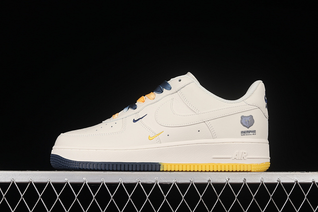 Nike [TN2569-307]-[AIR FORCE 1 LOW SU19 GRIZZLIES SAIL/YELLOW/NAVY]-[WOMAN:36-39]-[MAN:40-45], photo 1