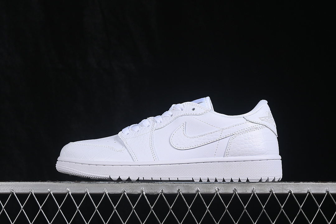 Jordan AIR Jordan 1 LOW AJ1 BASKETBALL SHOES WHITE/PURE WHITE · DD9315-110, photo 1