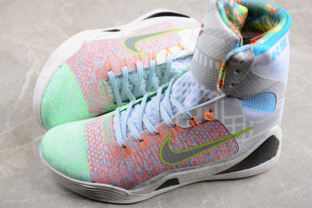 Nike [678301-904]-[KOBE 9 ELITE PREMIUM WHAT THE KOBE MULTI-COLOR/REFLECT SILVER/CHLORINE (BLUE]) - Image 10